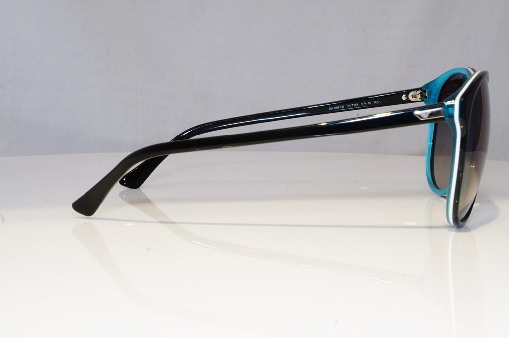 EMPORIO ARMANI Mens Designer Sunglasses Black Square EA 9801 YVTDX 19217