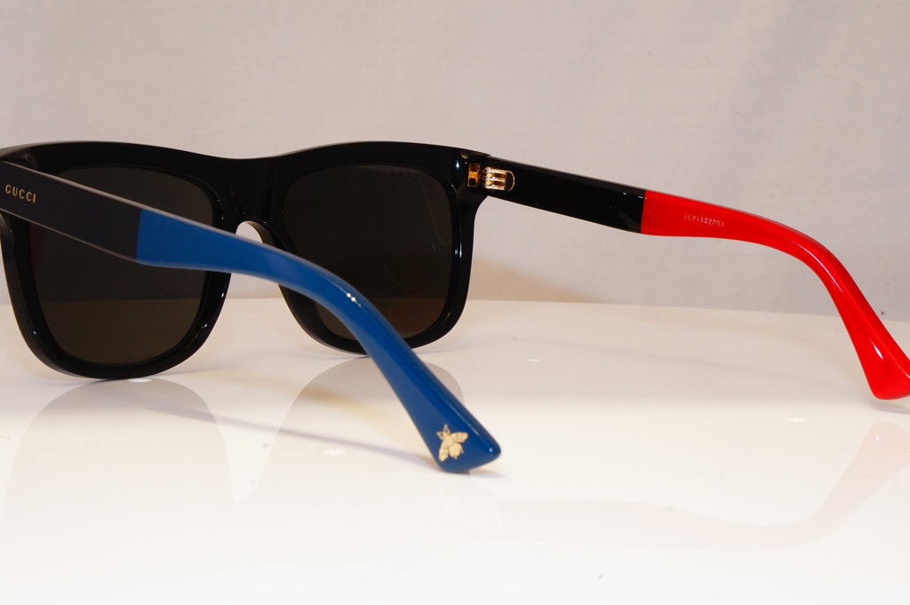 GUCCI Mens Womens Unisex Polarized Sunglasses Black Square GG 0158S 003 22068