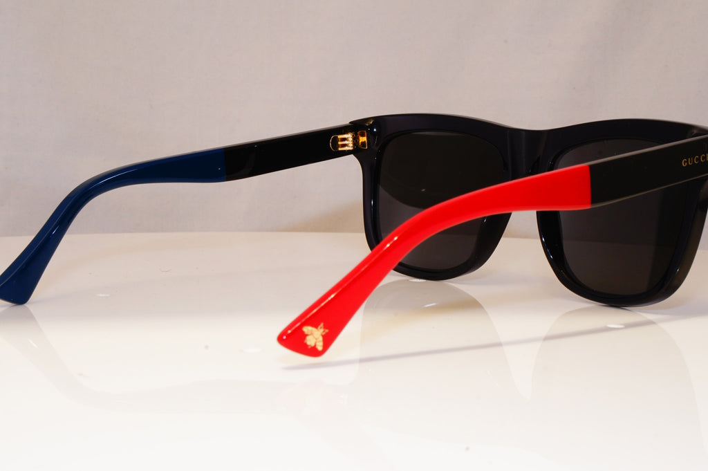 GUCCI Mens Womens Unisex Polarized Sunglasses Black Square GG 0158S 003 22068