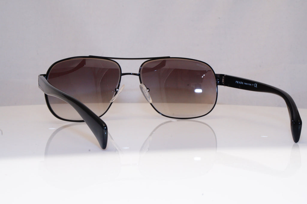 PRADA Mens Designer Sunglasses Black Pilot SPR 52P 7AX-OA7 18419