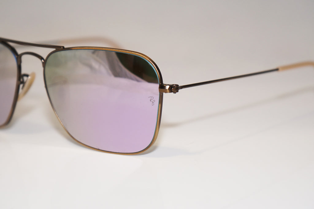 RAY-BAN Mens Unisex Designer Mirror Sunglasses Gold Caravan RB 3136 167/4K 16237