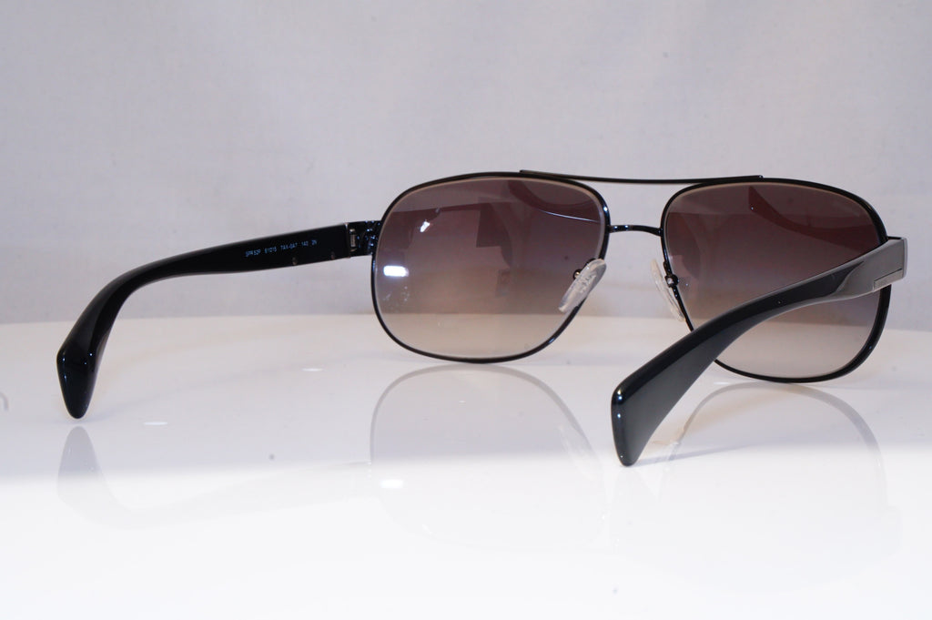 PRADA Mens Designer Sunglasses Black Pilot SPR 52P 7AX-OA7 18419