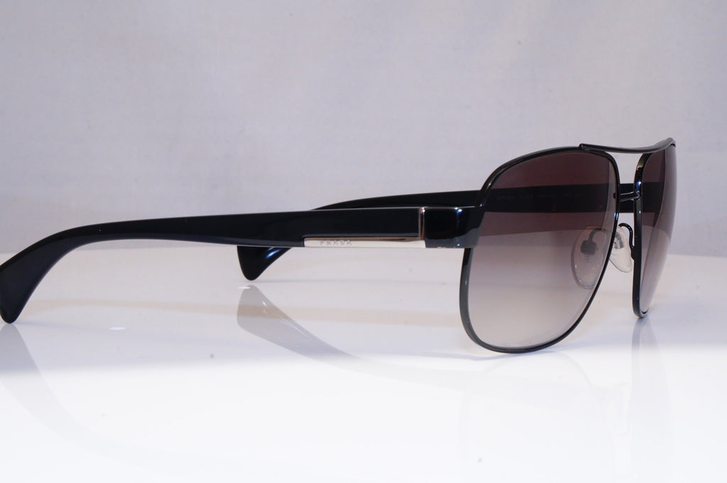 PRADA Mens Designer Sunglasses Black Pilot SPR 52P 7AX-OA7 18419