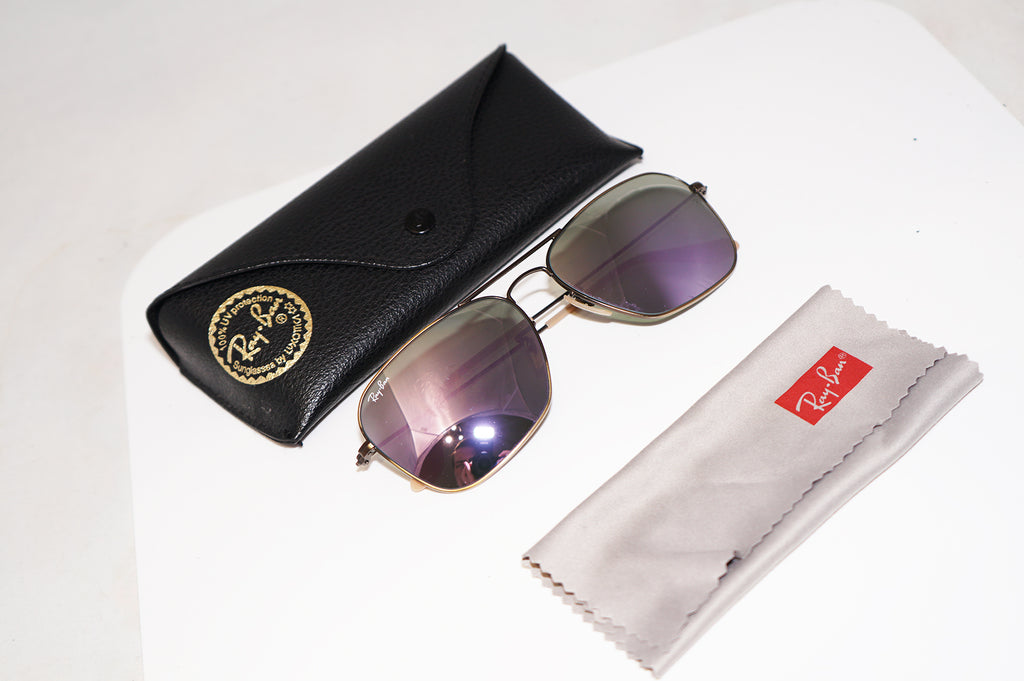 RAY-BAN Mens Unisex Designer Mirror Sunglasses Gold Caravan RB 3136 167/4K 16237