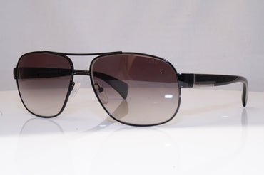 PRADA Mens Designer Sunglasses Black Pilot SPR 52P 7AX-OA7 18419