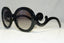 PRADA Womens Baroque Swirl Boxed Sunglasses Black Round NEW SPR 27N 1AB3M1 22064