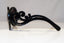 PRADA Womens Baroque Swirl Boxed Sunglasses Black Round NEW SPR 27N 1AB3M1 22064