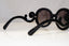 PRADA Womens Baroque Swirl Boxed Sunglasses Black Round NEW SPR 27N 1AB3M1 22064
