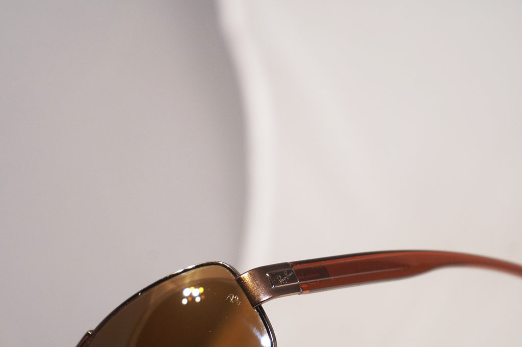RAY-BAN Mens Designer Sunglasses Brown Rectangle RB 3302 014 14917