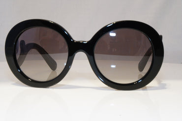 PRADA Womens Baroque Swirl Boxed Sunglasses Black Round NEW SPR 27N 1AB3M1 22064