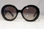 PRADA Womens Baroque Swirl Boxed Sunglasses Black Round NEW SPR 27N 1AB3M1 22064