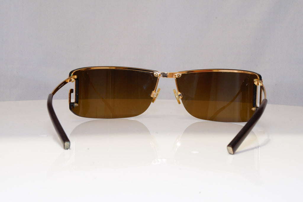 DOLCE & GABBANA Mens Vintage Sunglasses Gold Rectangle DG 610S F81 22129