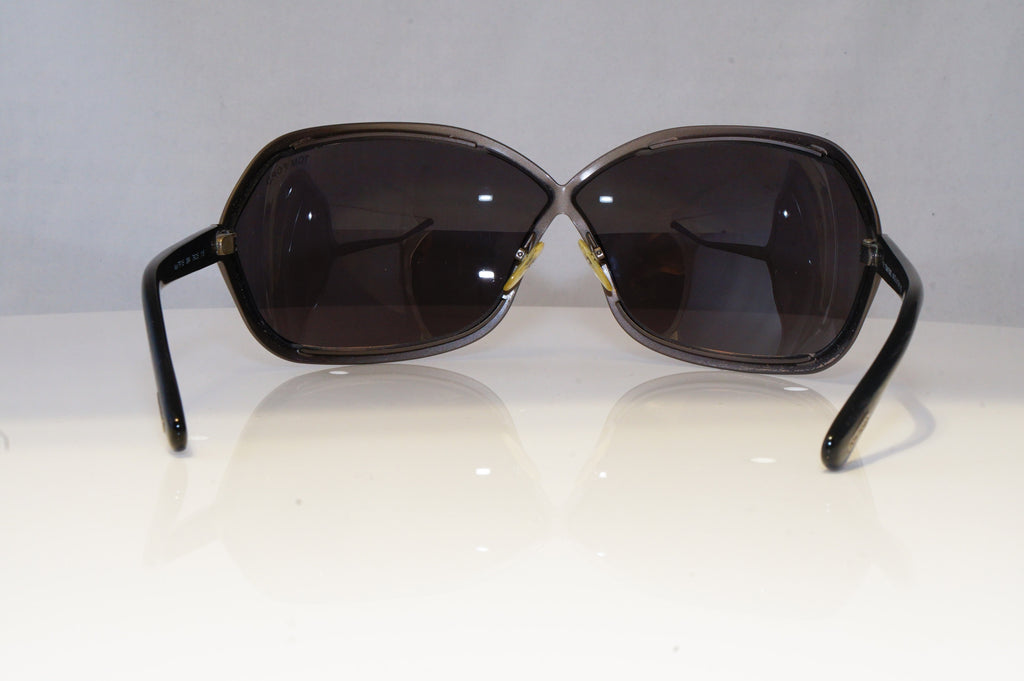 TOM FORD Womens Oversized Designer Sunglasses Black Wrap Ava TF 115 08A 19222