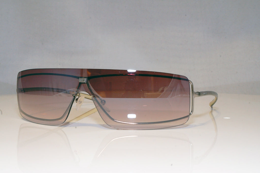 GUCCI Womens Vintage 1990 Designer Sunglasses Silver Shield GG 1710 6LBBI 16611