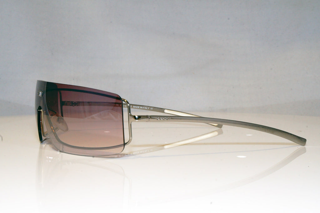 GUCCI Womens Vintage 1990 Designer Sunglasses Silver Shield GG 1710 6LBBI 16611