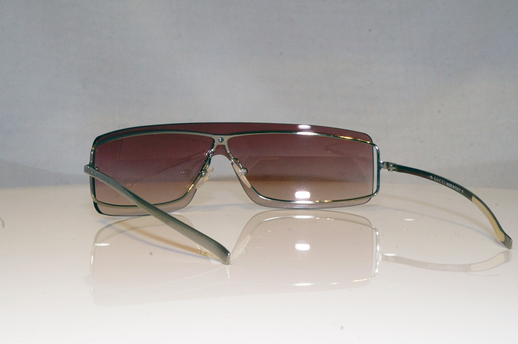 GUCCI Womens Vintage 1990 Designer Sunglasses Silver Shield GG 1710 6LBBI 16611