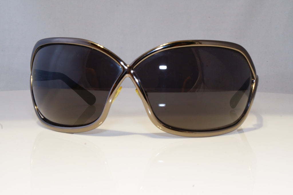 TOM FORD Womens Oversized Designer Sunglasses Black Wrap Ava TF 115 08A 19222