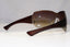 GUCCI Womens Diamante Oversized Sunglasses Brown Shield GG 1825 LEUMH 22117