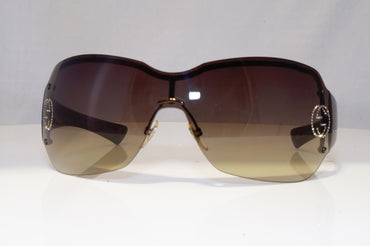 GUCCI Womens Diamante Oversized Sunglasses Brown Shield GG 1825 LEUMH 22117