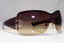 GUCCI Womens Diamante Oversized Sunglasses Brown Shield GG 1825 LEUMH 22117