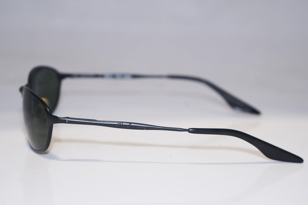 RAY-BAN 1990 Vintage Mens Designer Sunglasses Black Oval W2963 PTAW 14806
