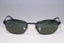 RAY-BAN 1990 Vintage Mens Designer Sunglasses Black Oval W2963 PTAW 14806