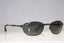 RAY-BAN 1990 Vintage Mens Designer Sunglasses Black Oval W2963 PTAW 14806