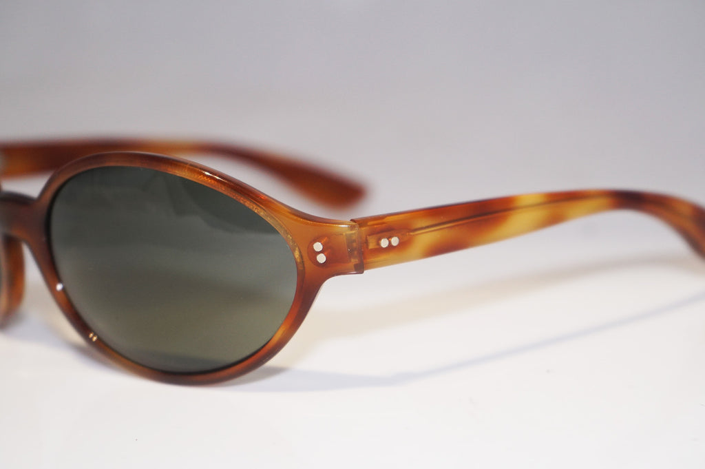 RAY-BAN 1990 Vintage Womens Designer Sunglasses Brown Oval JANESCA 1 14929