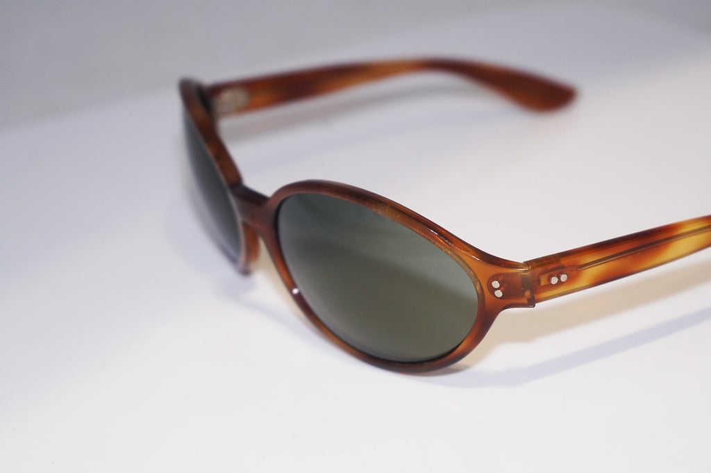 RAY-BAN 1990 Vintage Womens Designer Sunglasses Brown Oval JANESCA 1 14929