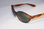 RAY-BAN 1990 Vintage Womens Designer Sunglasses Brown Oval JANESCA 1 14929