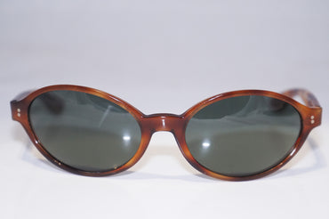 RAY-BAN 1990 Vintage Womens Designer Sunglasses Brown Oval JANESCA 1 14929