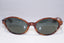 RAY-BAN 1990 Vintage Womens Designer Sunglasses Brown Oval JANESCA 1 14929