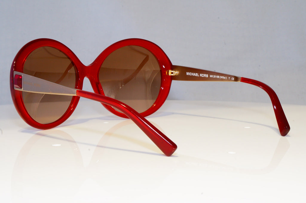 MICHAEL KORS Womens Diamante Designer Sunglasses Red MK 2015B Willa 308913 19383