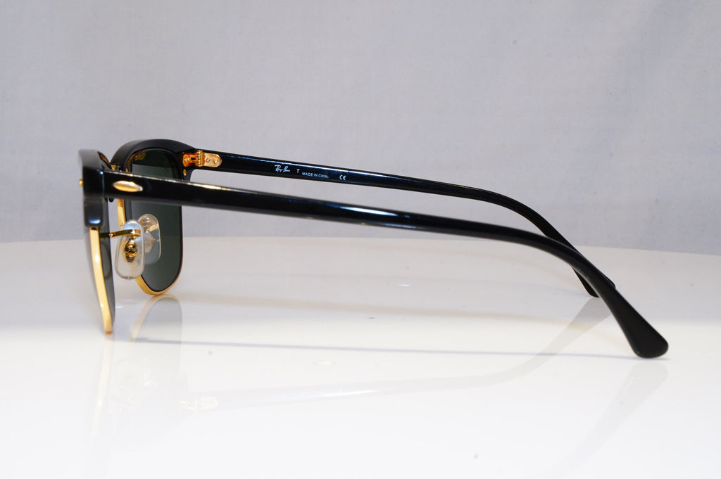 RAY-BAN Mens Womens Sunglasses Black Clubmaster GOLD RB 3016 W 0365 22111