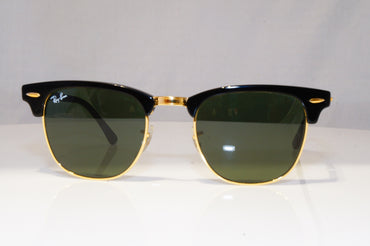 RAY-BAN Mens Womens Sunglasses Black Clubmaster GOLD RB 3016 W 0365 22111