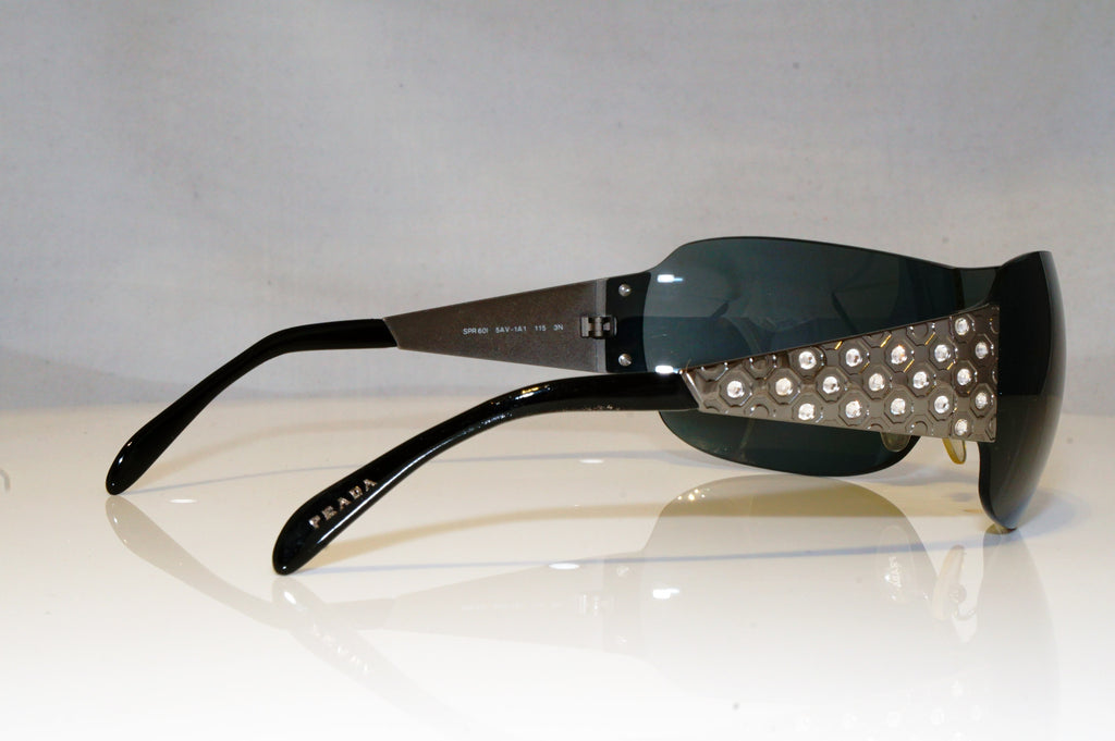 PRADA Mens Womens Unisex Boxed Designer Sunglasses Shield SPR 60I 5AV-1A1 16855