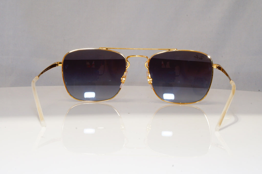 RAY-BAN Mens Designer Sunglasses Black Square GOLD RB 3588 9054/8G 22106