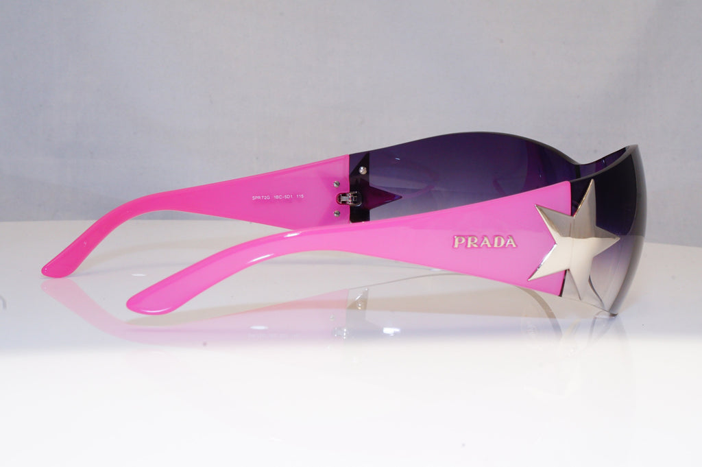PRADA Mens Womens Designer Sunglasses Pink Shield STAR SPR 72G 1BC-5D1 18703