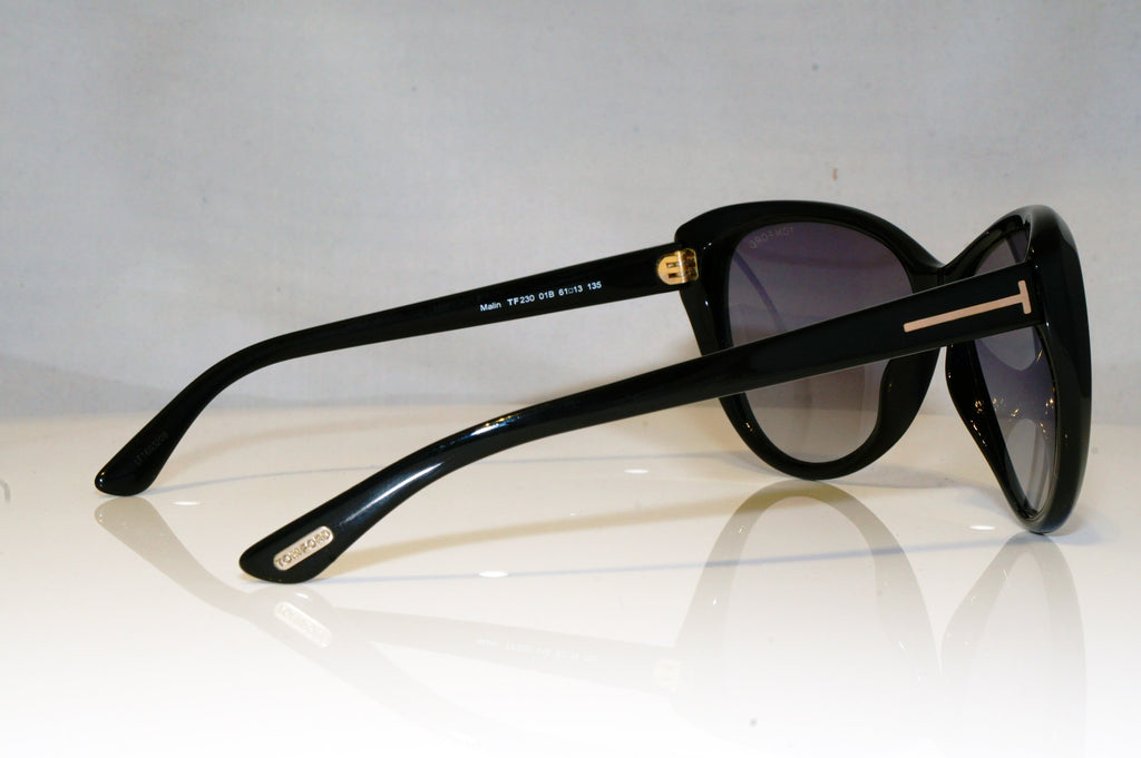 TOM FORD Womens Boxed Designer Sunglasses Black Cat Eye TF 230 01B 17430