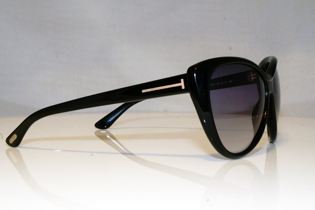 TOM FORD Womens Boxed Designer Sunglasses Black Cat Eye TF 230 01B 17430