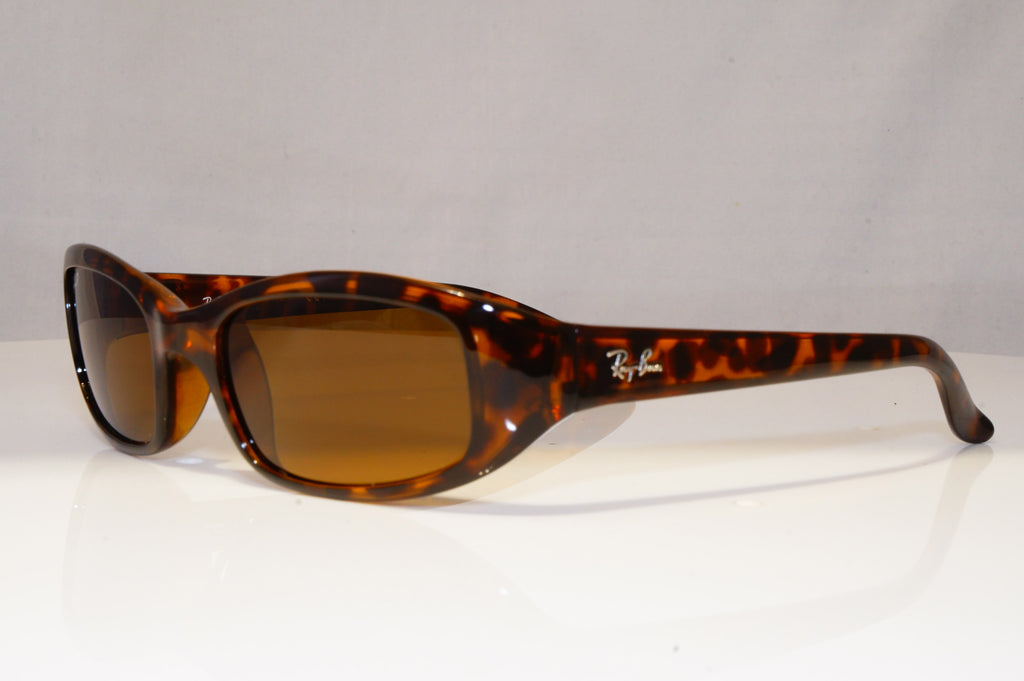 RAY-BAN Womens Polarized Vintage Sunglasses Brown Rectangle RB 4063 642/57 22101