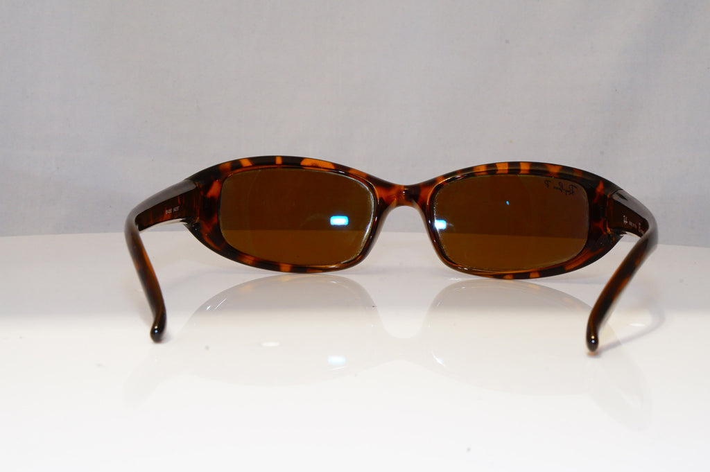 RAY-BAN Womens Polarized Vintage Sunglasses Brown Rectangle RB 4063 642/57 22101