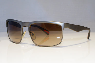PRADA Mens Designer Sunglasses Grey Rectangle SPS 56P DG1-1X1 19521