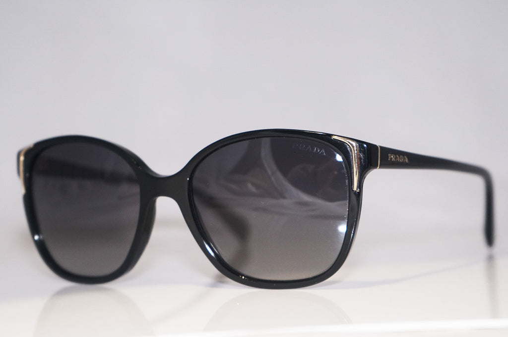 PRADA Womens Designer Polarized Sunglasses Black Butterfly SPR 01O 1AB-5W1 15037