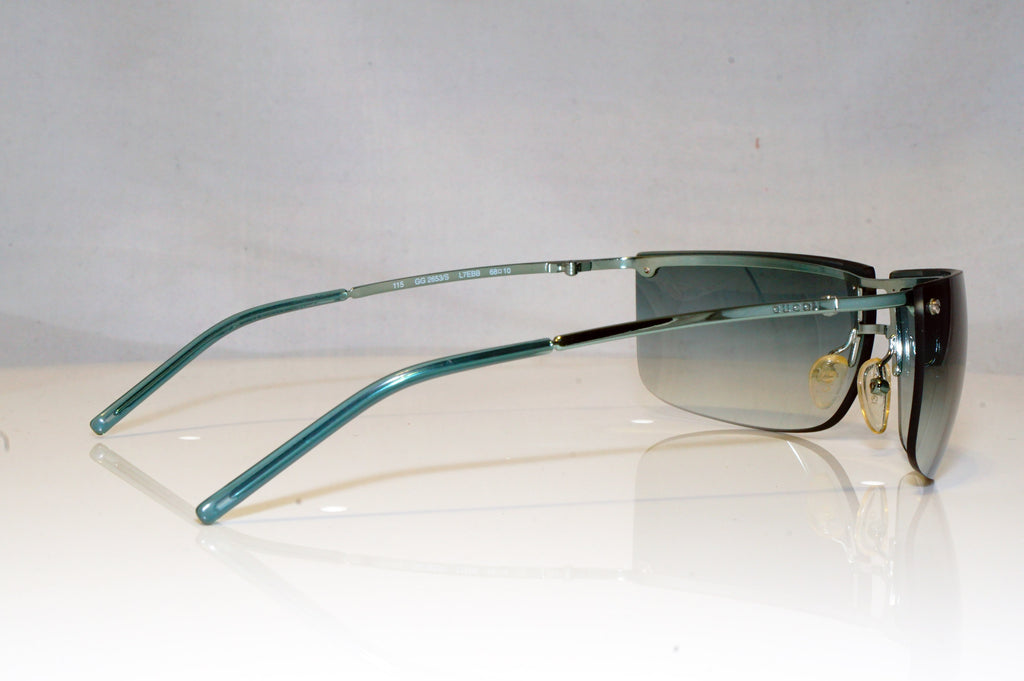 GUCCI Mens Boxed Vintage 1990 Designer Sunglasses Teal Wrap GG 2653 L7EBB 16642