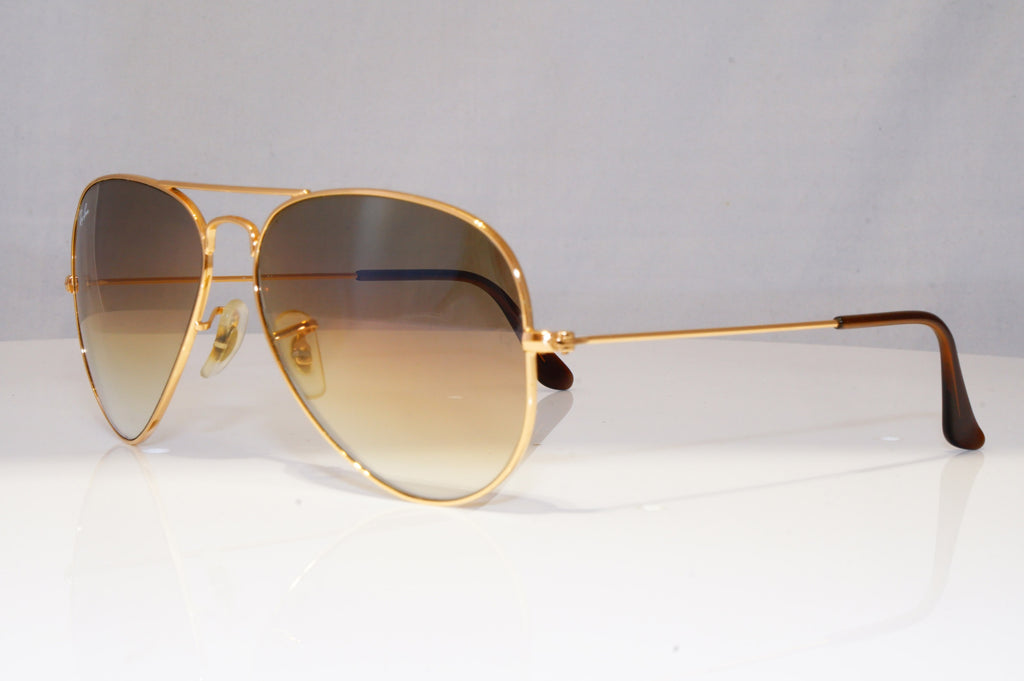 RAY-BAN Mens Designer Sunglasses Gold Pilot RB 3025 001/51 22110