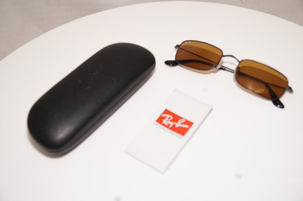 RAY-BAN Mens Vintage 1990 Designer Sunglasses Brown Rectangle RB 3133 012 18686