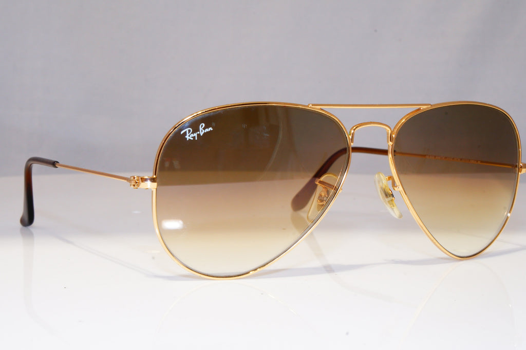 RAY-BAN Mens Designer Sunglasses Gold Pilot RB 3025 001/51 22110
