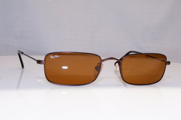 RAY-BAN Mens Vintage 1990 Designer Sunglasses Brown Rectangle RB 3133 012 18686
