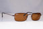RAY-BAN Mens Vintage 1990 Designer Sunglasses Brown Rectangle RB 3133 012 18686